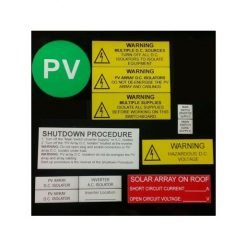 Solar Label Kits & Warning Tape